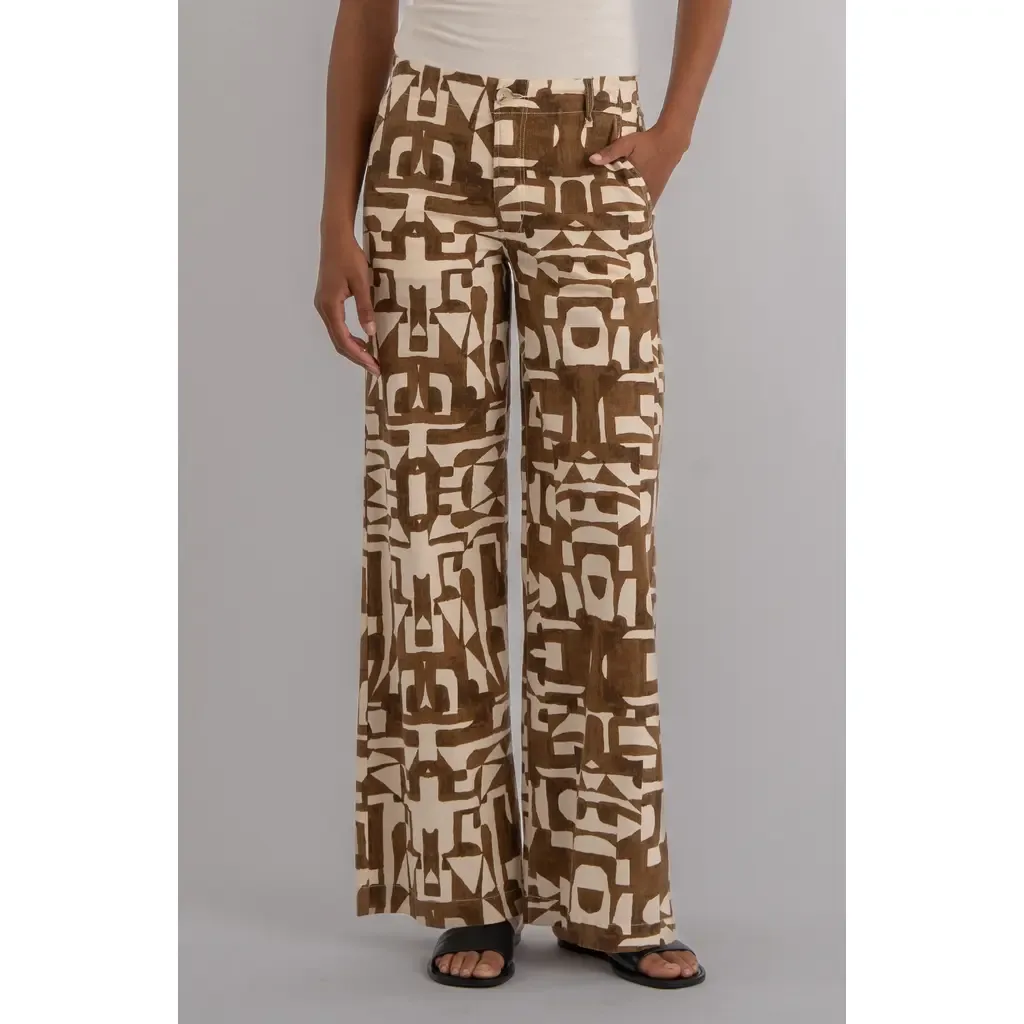 Meg Print High Waist Wide Leg Pants by KUT from the Kloth