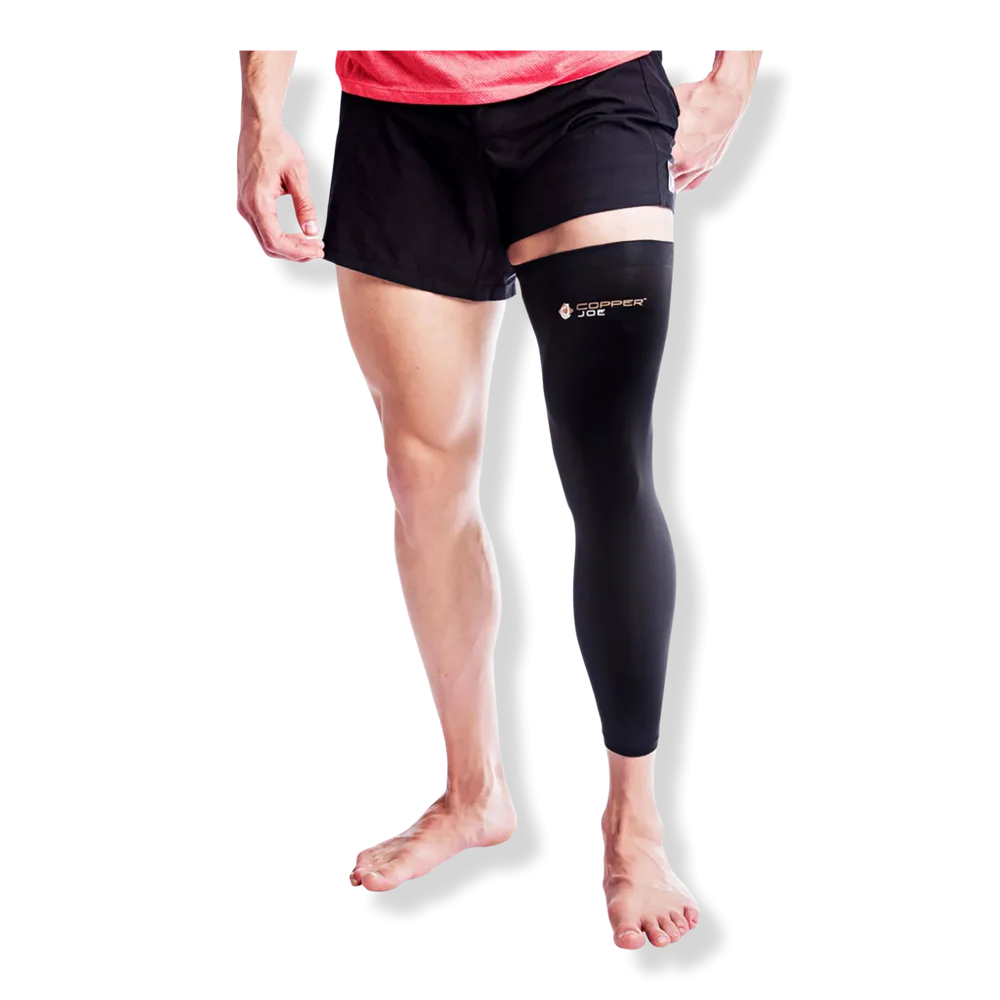 Copper-Infused Full Leg Compression Sleeve by Copper Joe