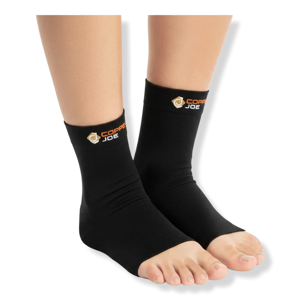 Copper-Infused Foot & Ankle Compression Sleeves by Copper Joe
