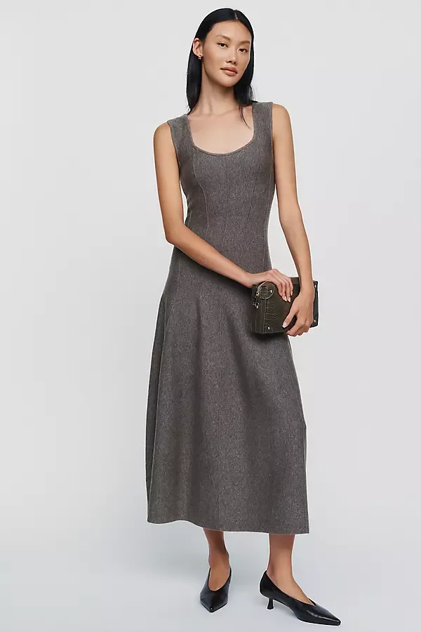 Angelica Wool Blend Midi Dress by Rails