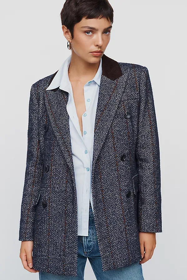 Aves Les Filles Alf Waisted Blazer Jacket by Avec Les Filles