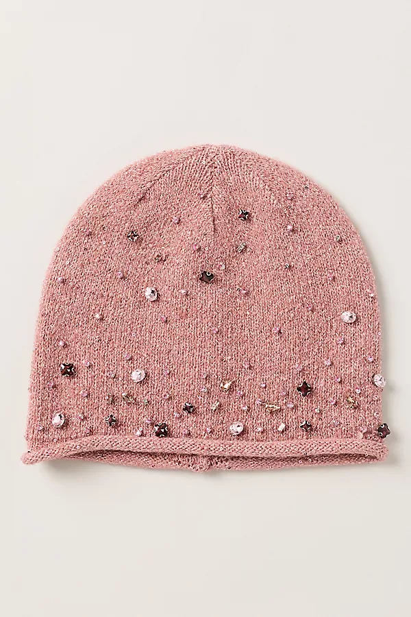 Cuffless Embellished Beanie by Anthropologie