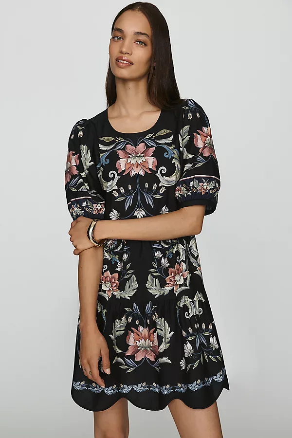 100% Cotton Scalloped Mini Dress by FARM Rio