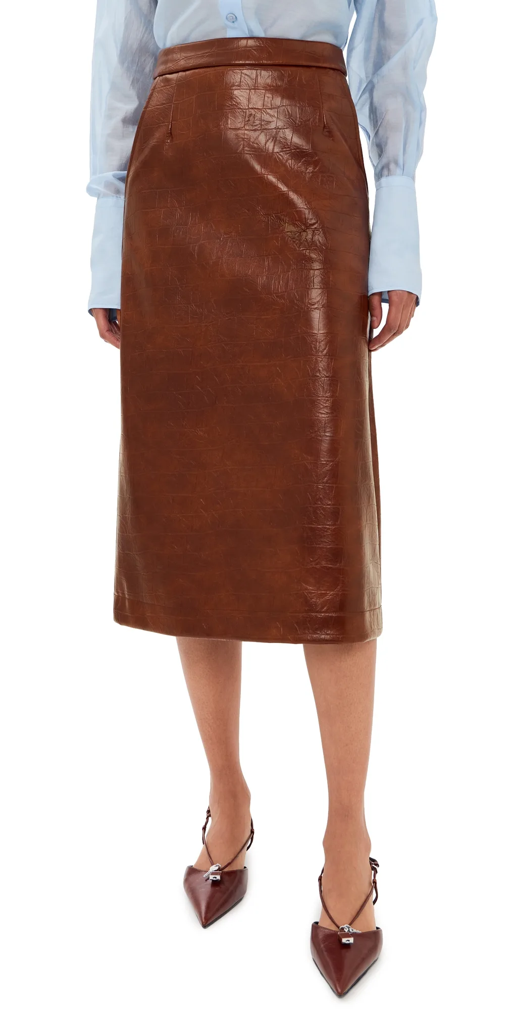 Kind Faux Leather Skirt