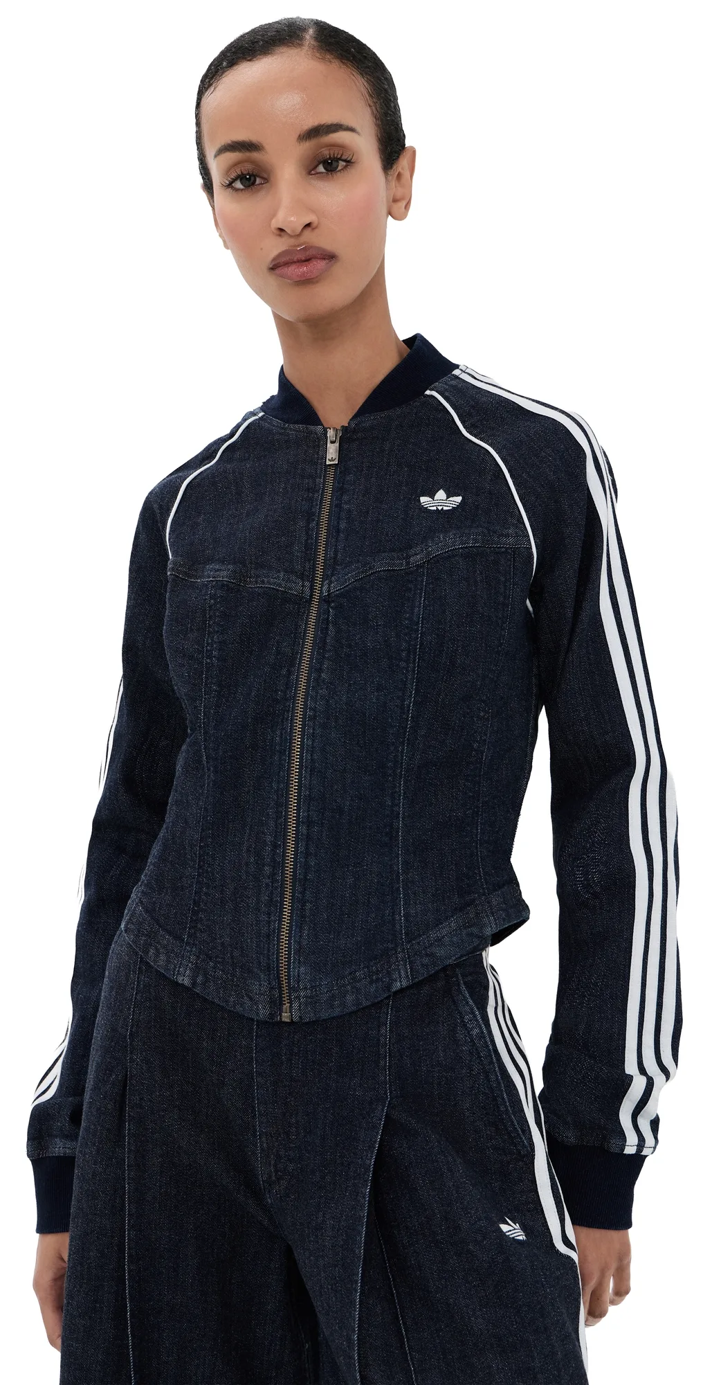 Superstar Denim Corset Track Top by adidas