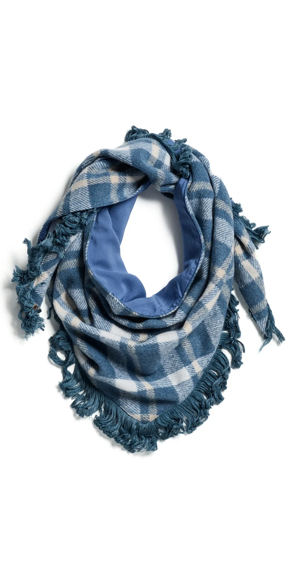 Plaid Triangle Scarf by Lele Sadoughi