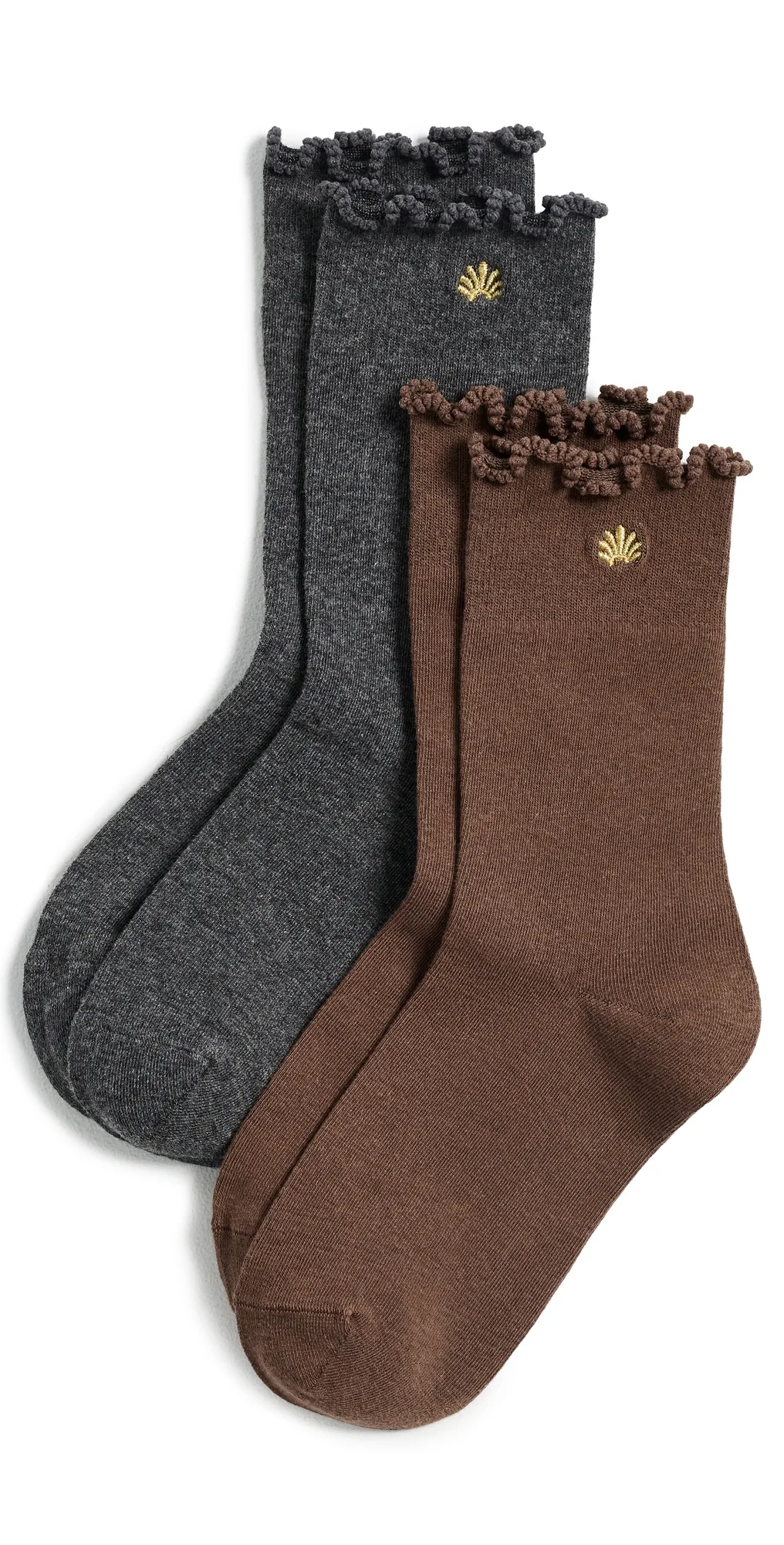 Ruffle Hem Socks 2 Pack by Lele Sadoughi