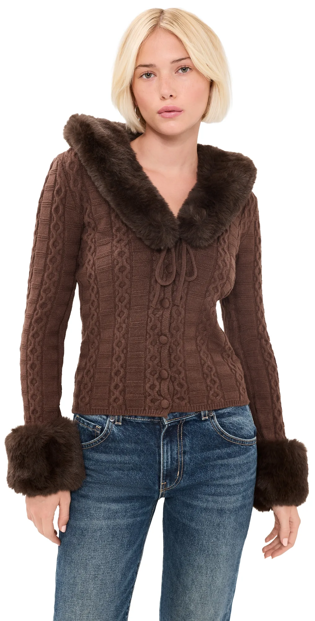 Cable Peggy Cardigan by House of Sunny