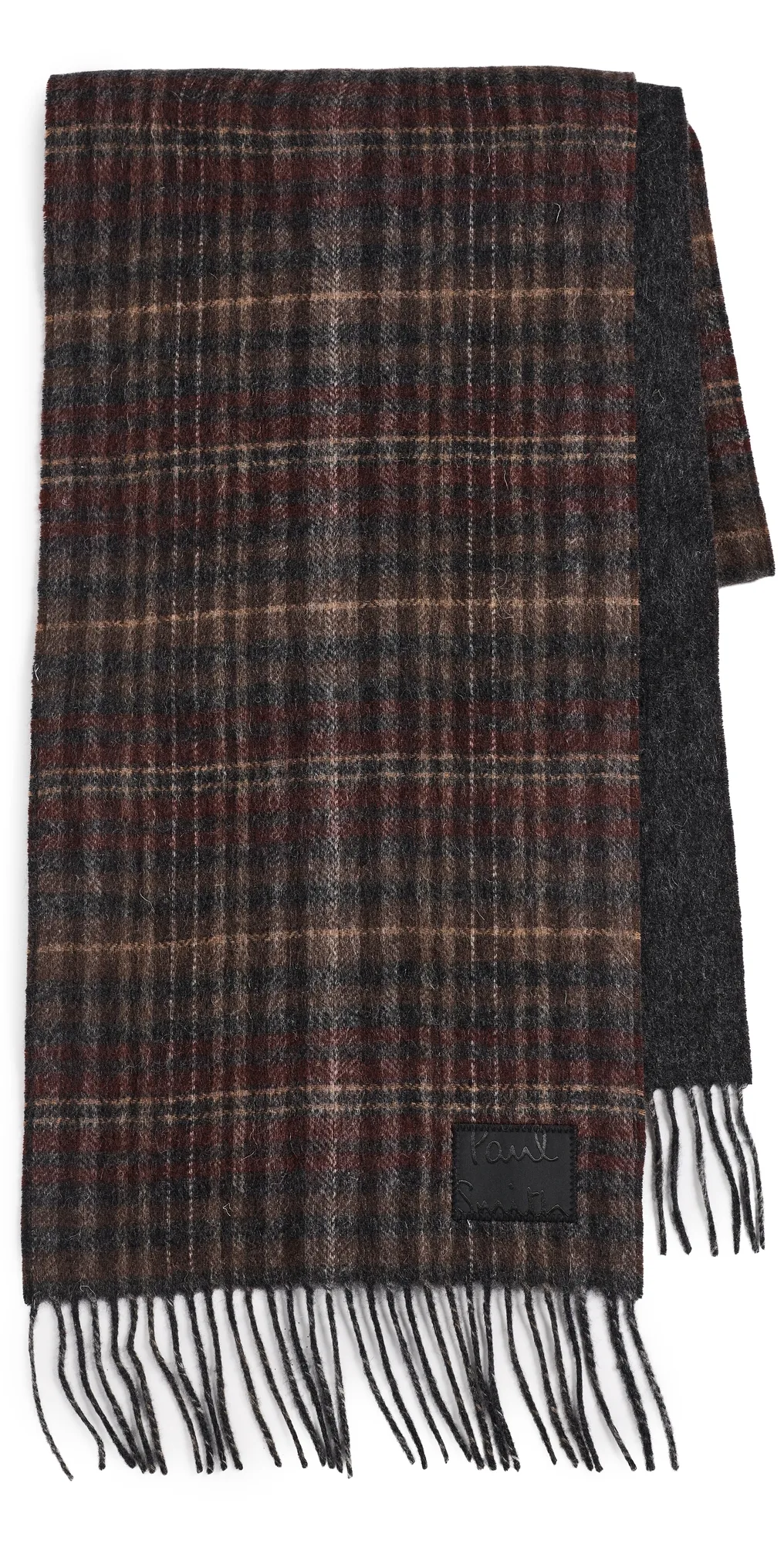 Checkered Wool Scarf by Paul Smith