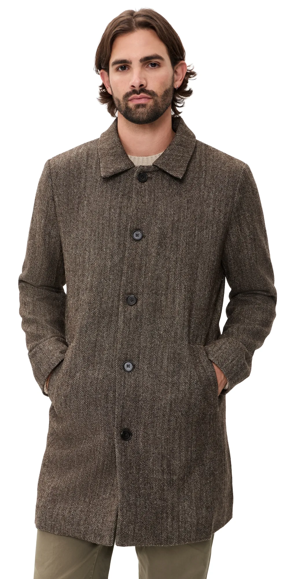 Hockney Overcoat Highland Tweed by Rails