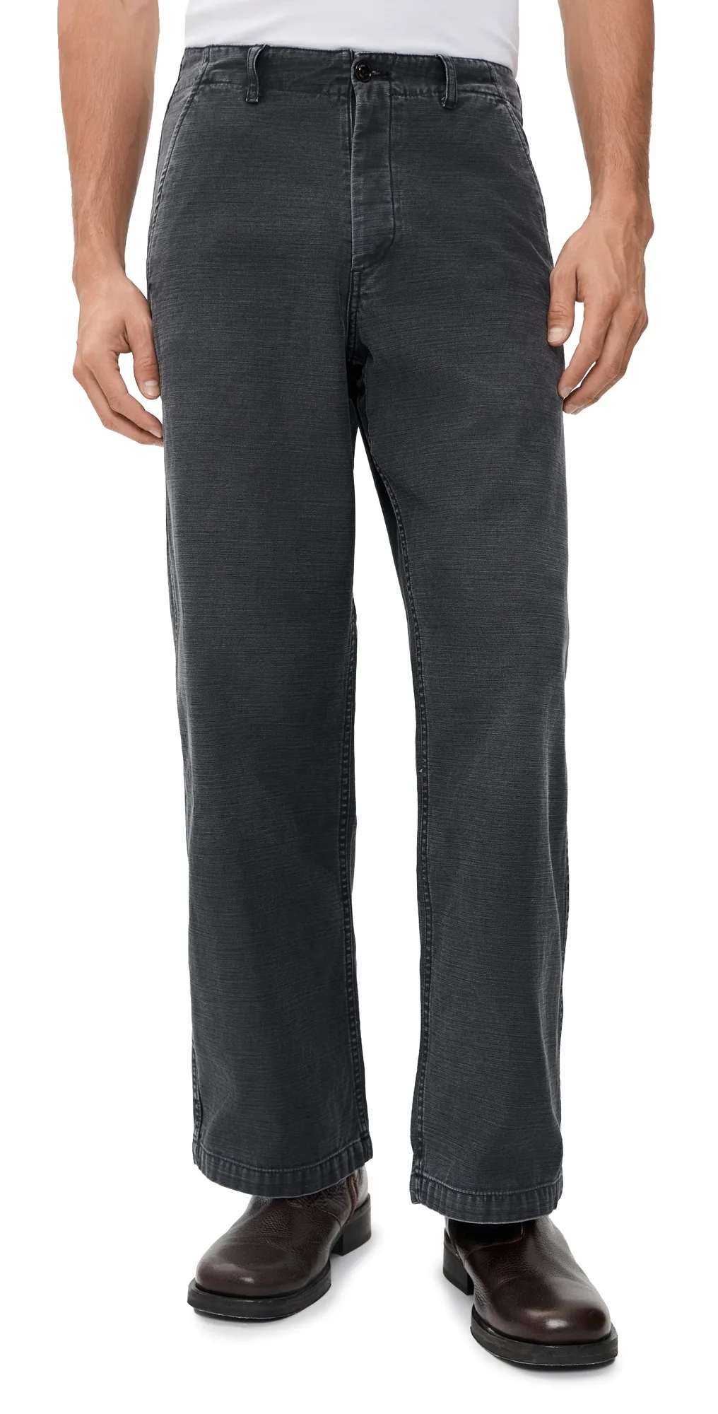 Rig Chino Pants Enzyme Obsidian Field Sateen