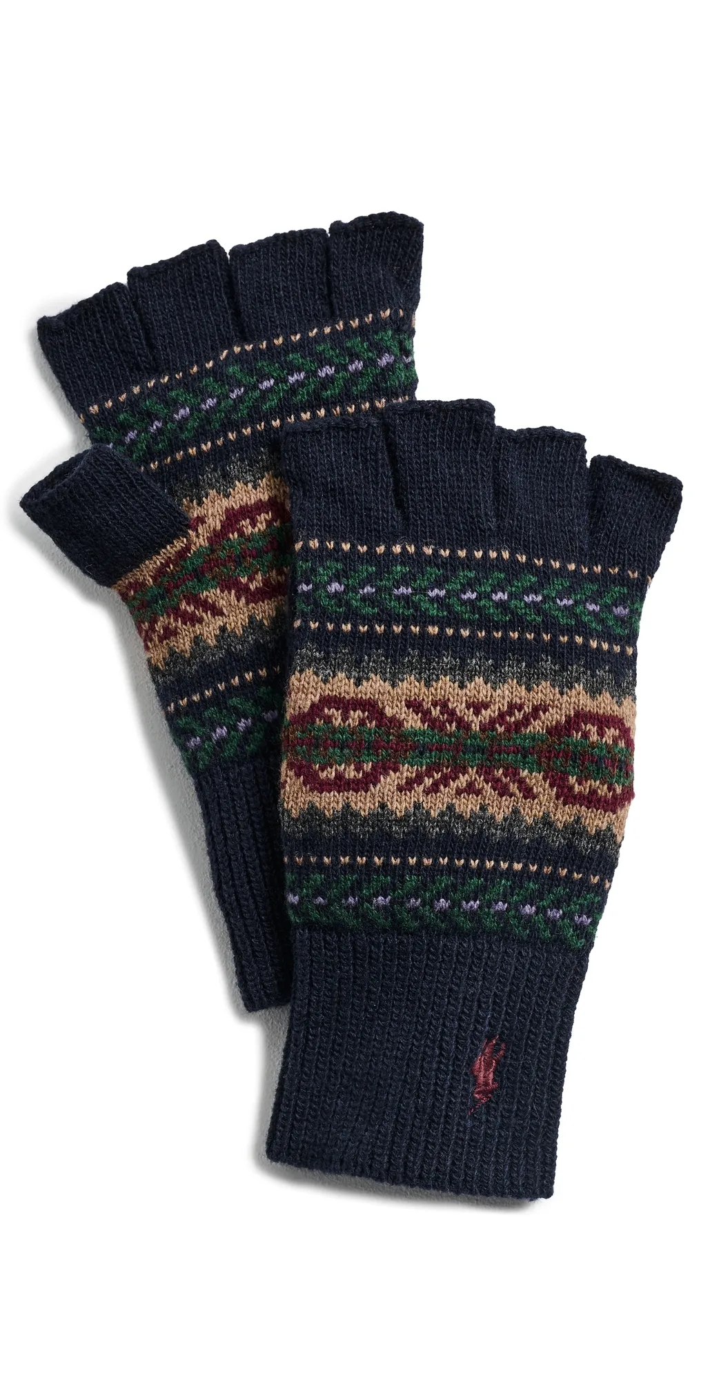 Fairisle Fingerless Gloves by Polo Ralph Lauren