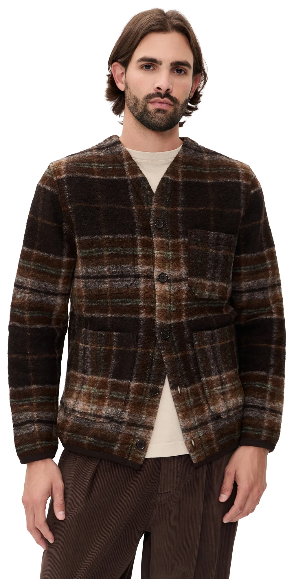 Pino Wool Fleece Cardigan by Universal Works