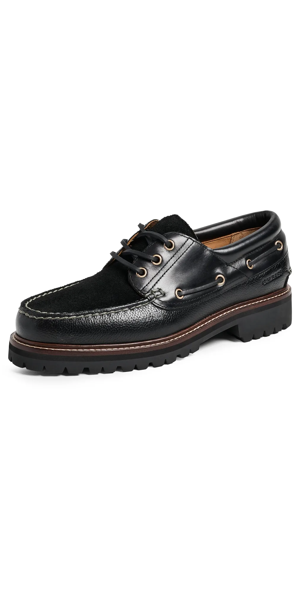 1876 Wanderer Lug Boat Shoes Leather Mix Mat by G.H. Bass