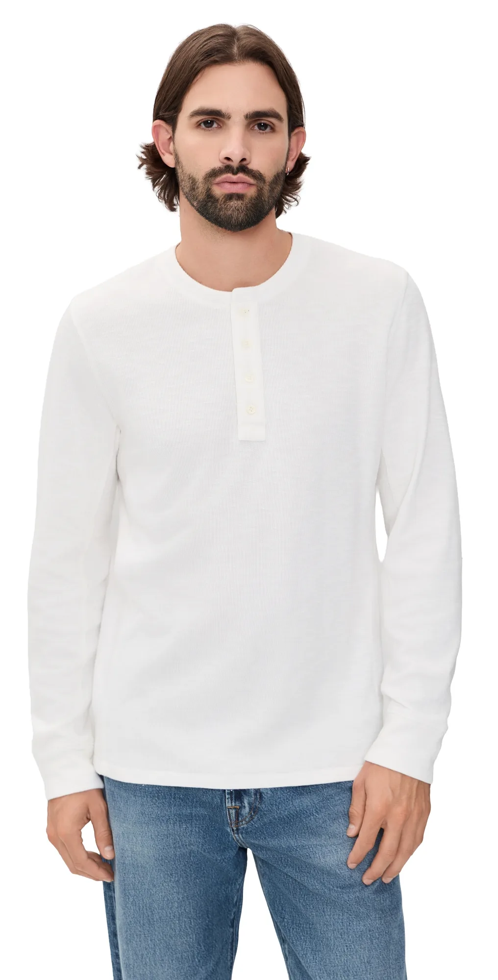 Soto Long Sleeve Henley Tee by Rails