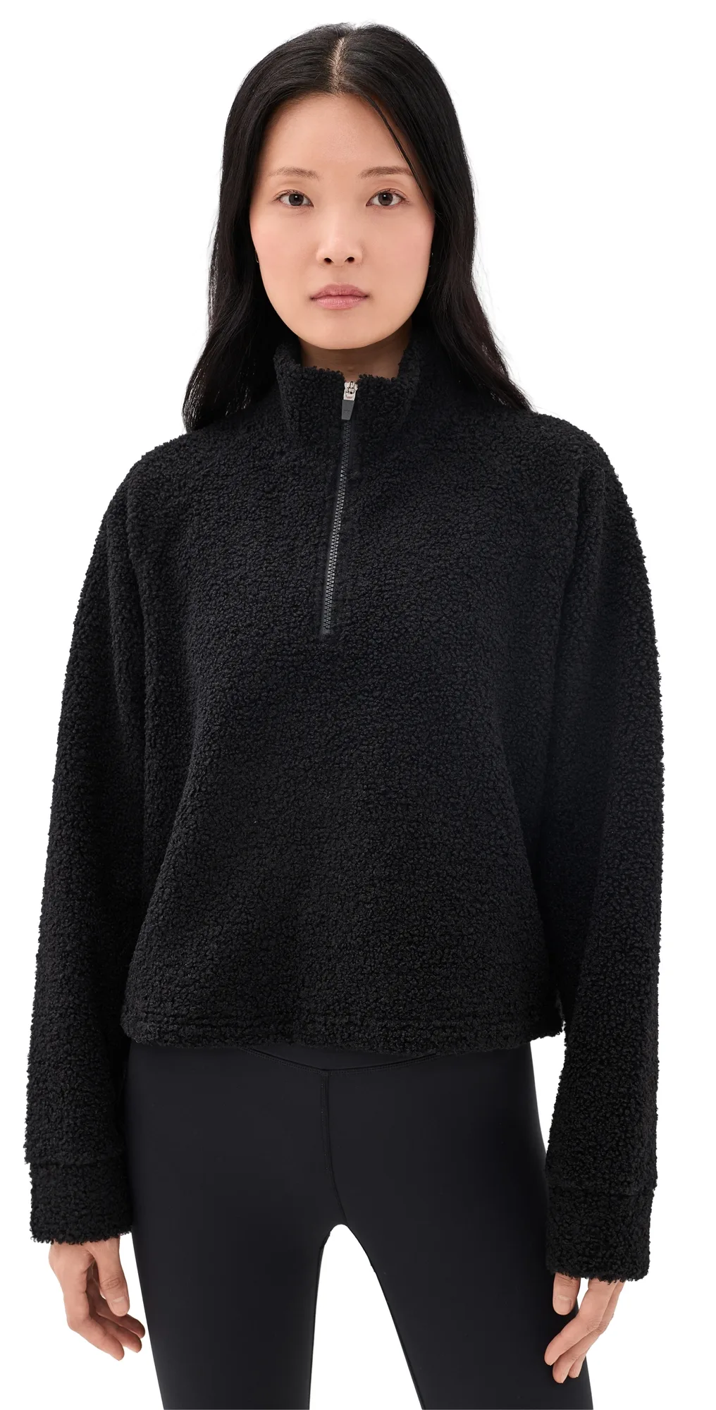 Lucia Quarter Zip Sherpa Pullover by Year Of Ours