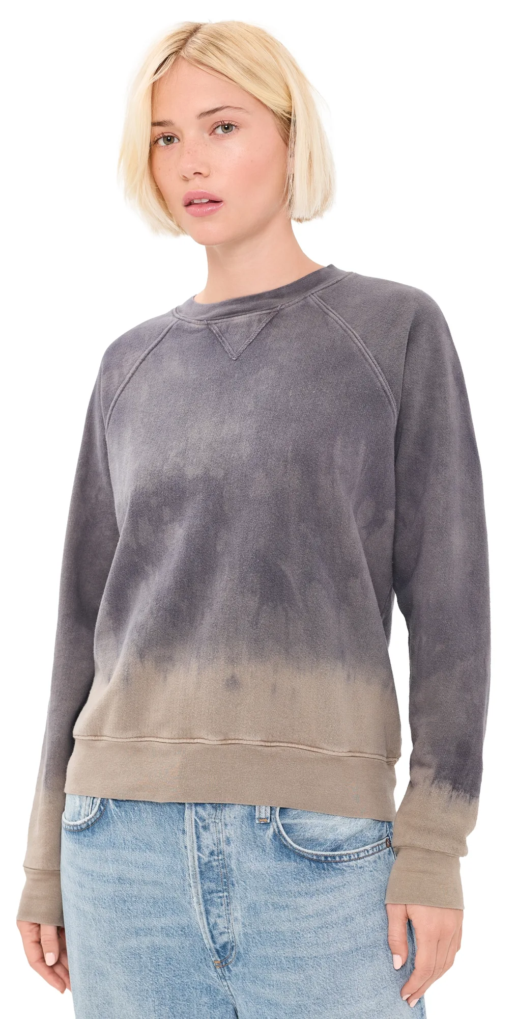 Dip Dye Crew Neck Sweatshirt by B Sides