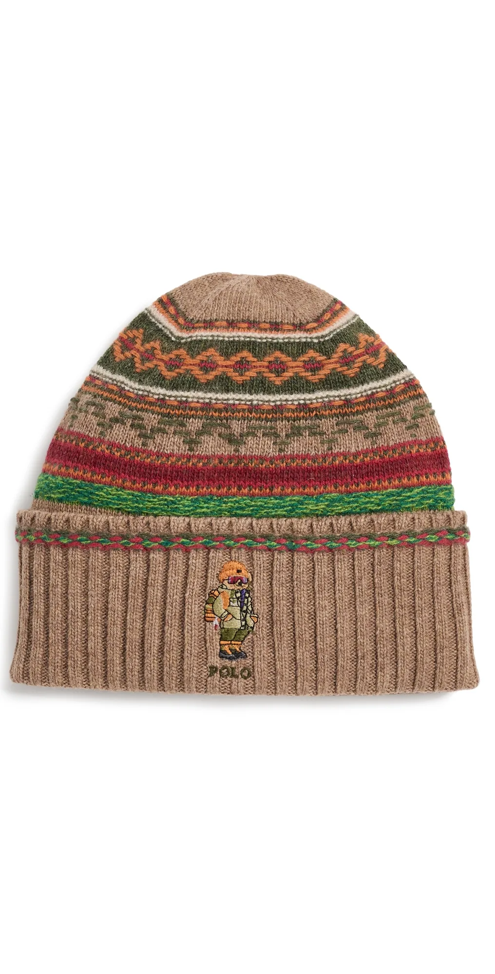 Fairsile Red Rocks Bear Beanie by Polo Ralph Lauren