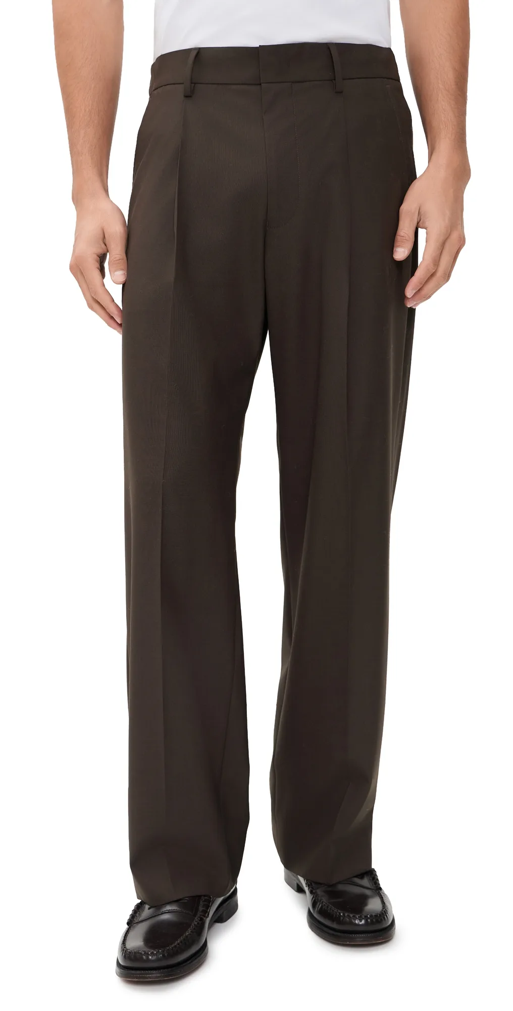 Kay Relaxed Pleated Wool Trousers 32 by NN07