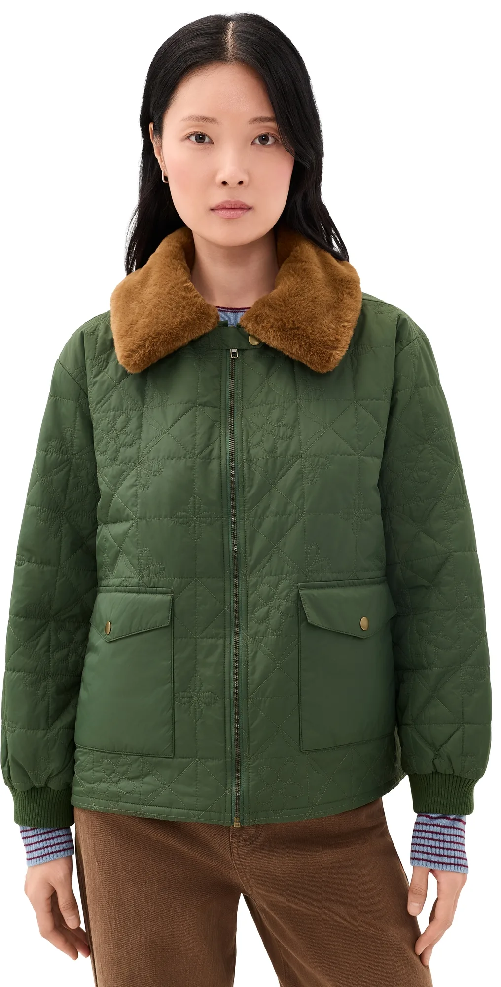 Outdoors the Reversible Logger Puffer Coat by The Great
