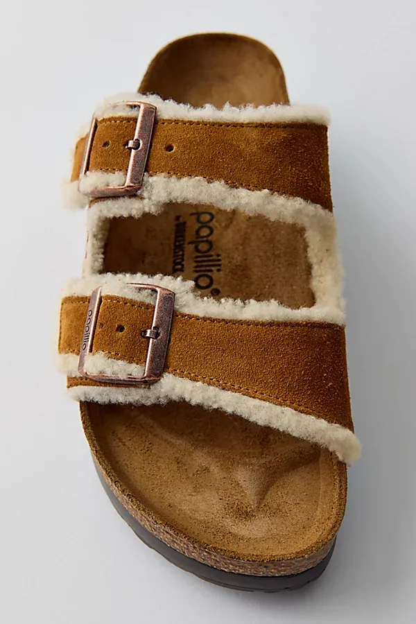 Arizona Flex Platform Shearling Sandals by Birkenstock