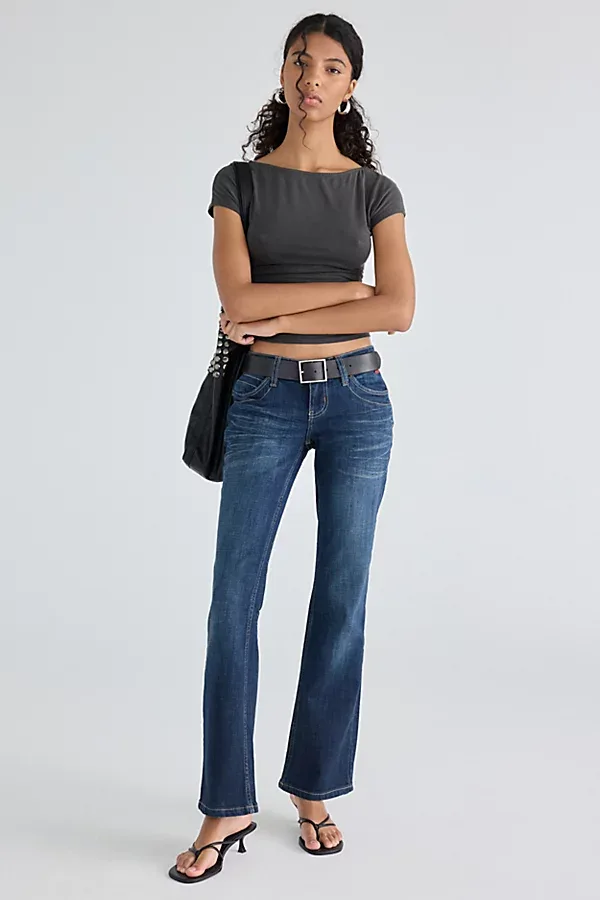 Keira Low-Rise Slim Jeans by BDG