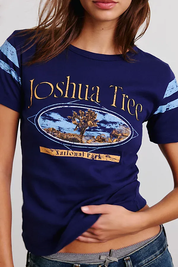 Joshua Tree Graphic Cotton Baby Tee by Urban Outfitters
