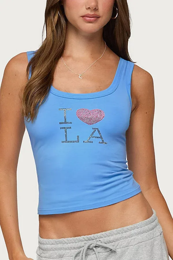 I Heart La Tank Top by Edikted