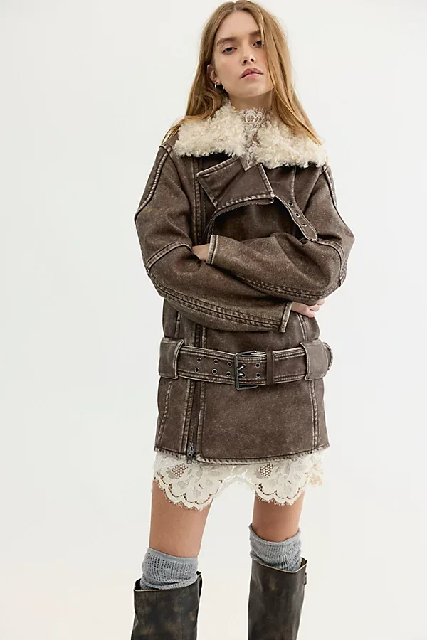 Diesel G-Eyser Aviator Jacket by Free People