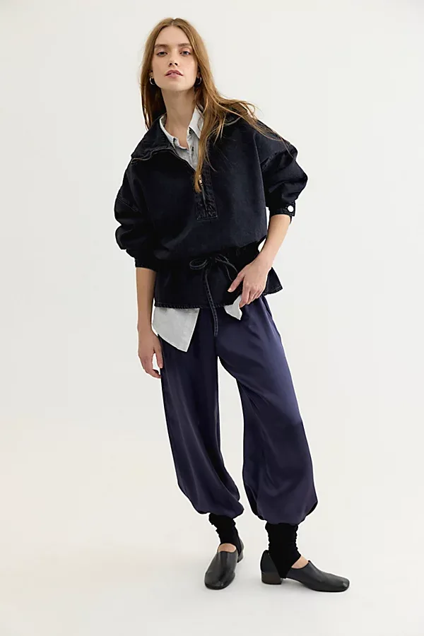Dala Hooded Denim Pullover by Dala
