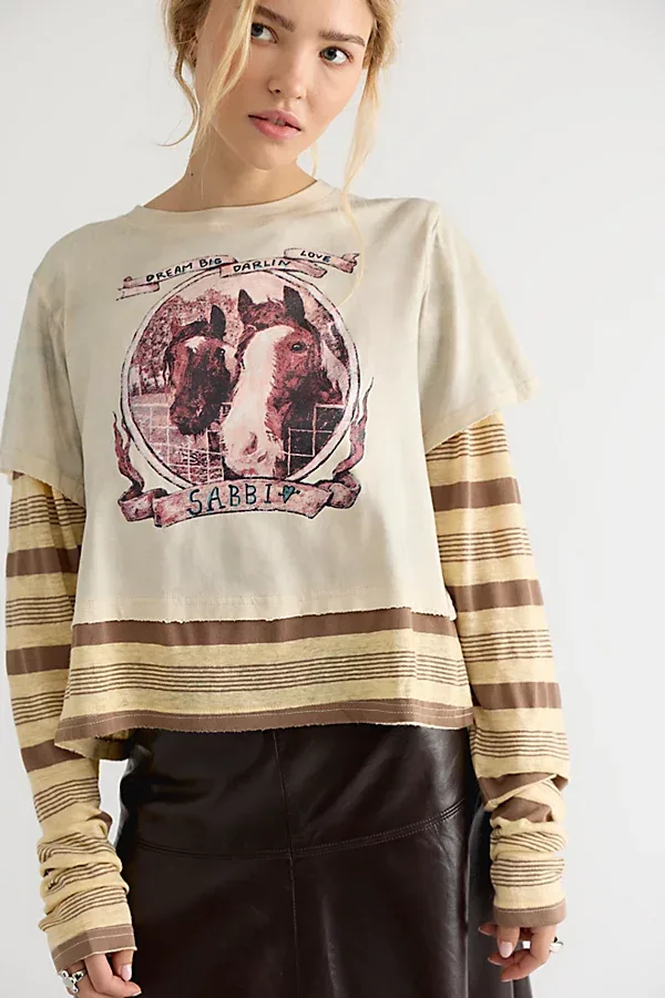 Sabbi Mane Character Energy Long-Sleeve Tee by Sabbi