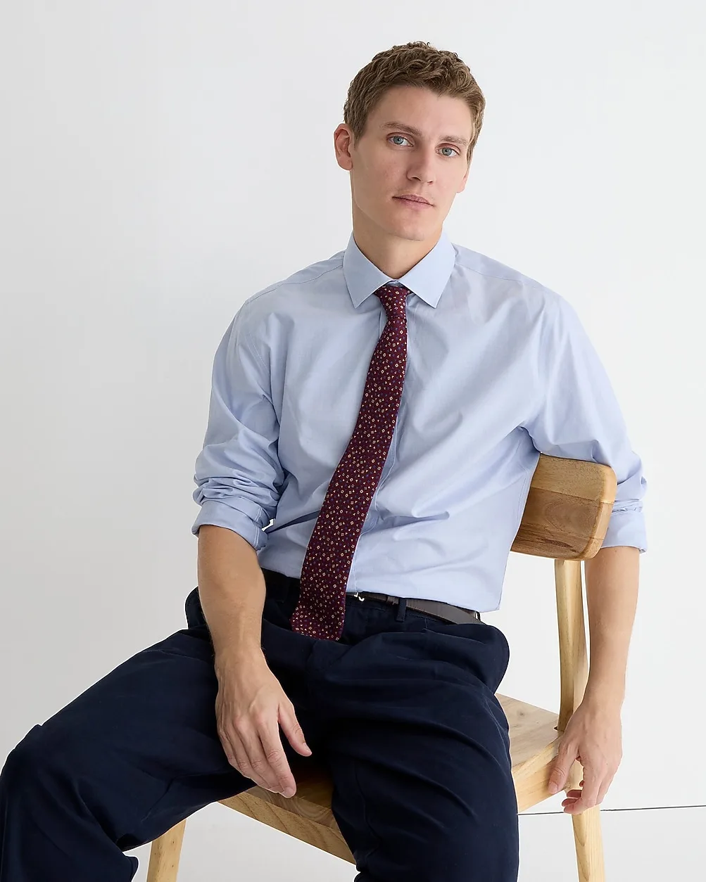 Bowery Point-Collar Stretch Cotton Shirt by J.Crew