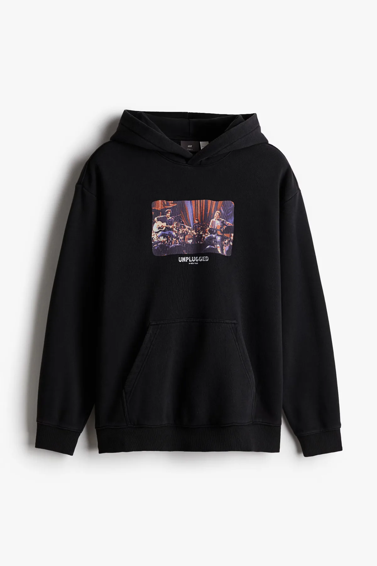 Loose Fit Hoodie - Black/Nirvana by H&M