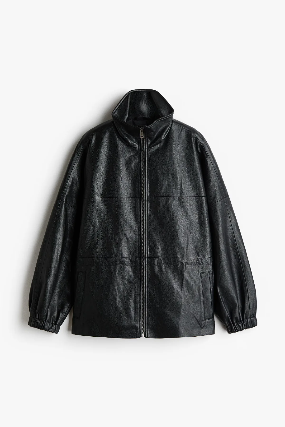 Oversized Drawstring-Waist Jacket