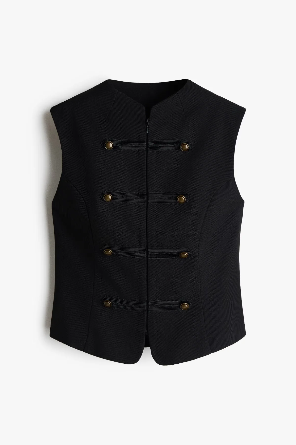 Button-Detail Twill Vest by H&M