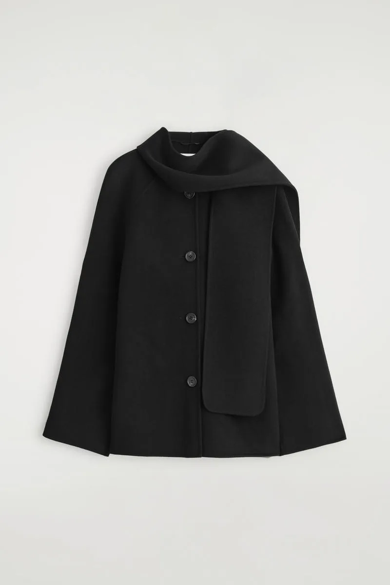 Double-Faced Wool Scarf Short Jacket by COS