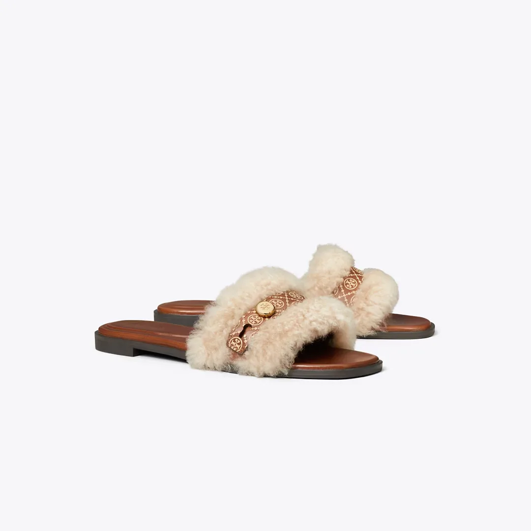 Romy Shearling Slide by Tory Burch