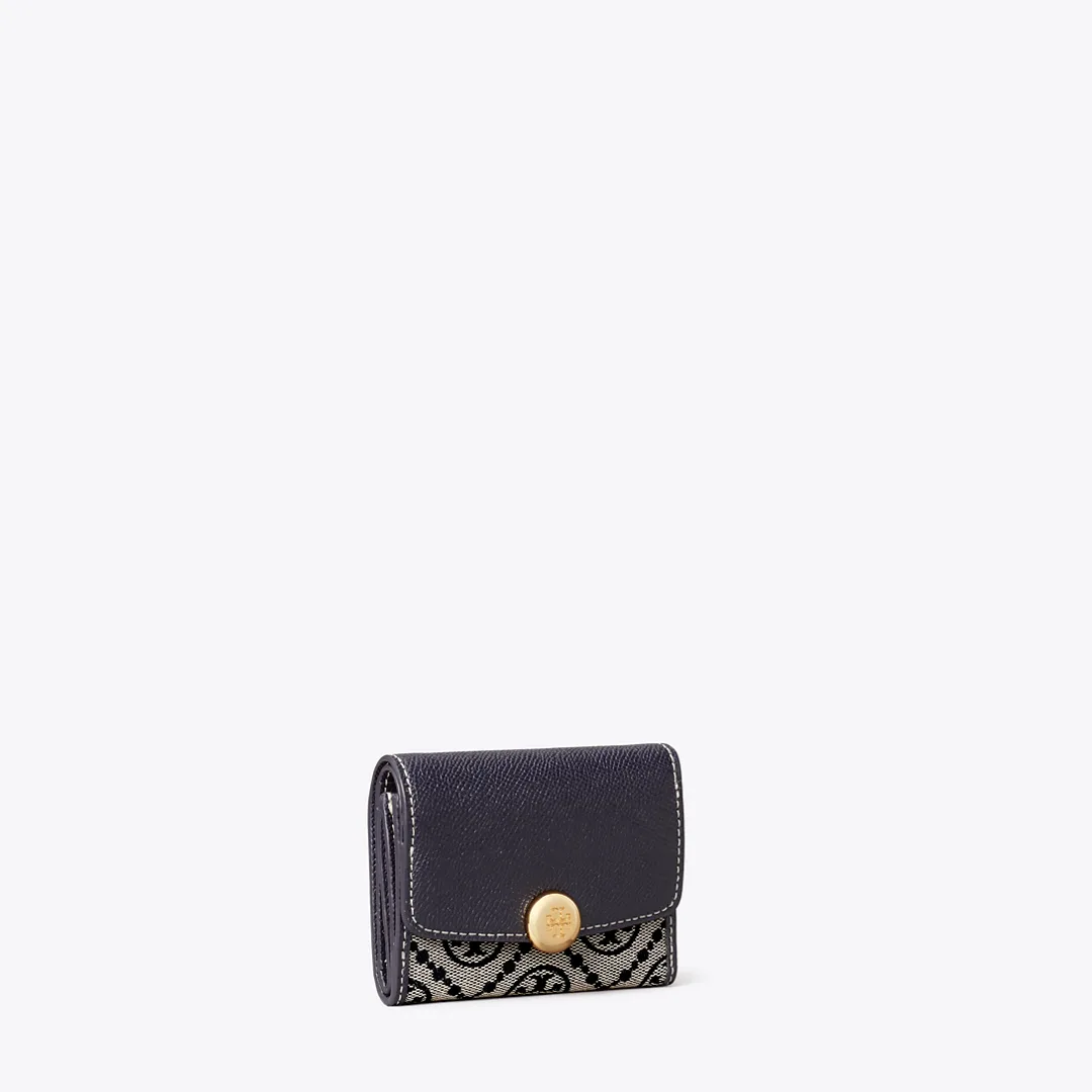 T Monogram Romy Flap Wallet by Tory Burch