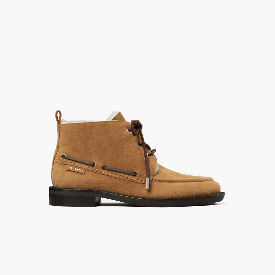 Duck Shearling Ankle Boot by Tory Burch