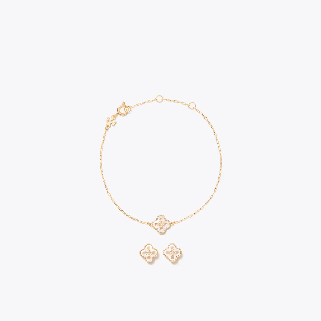 Forget Me Not Bracelet Earrings Gift Set by Tory Burch