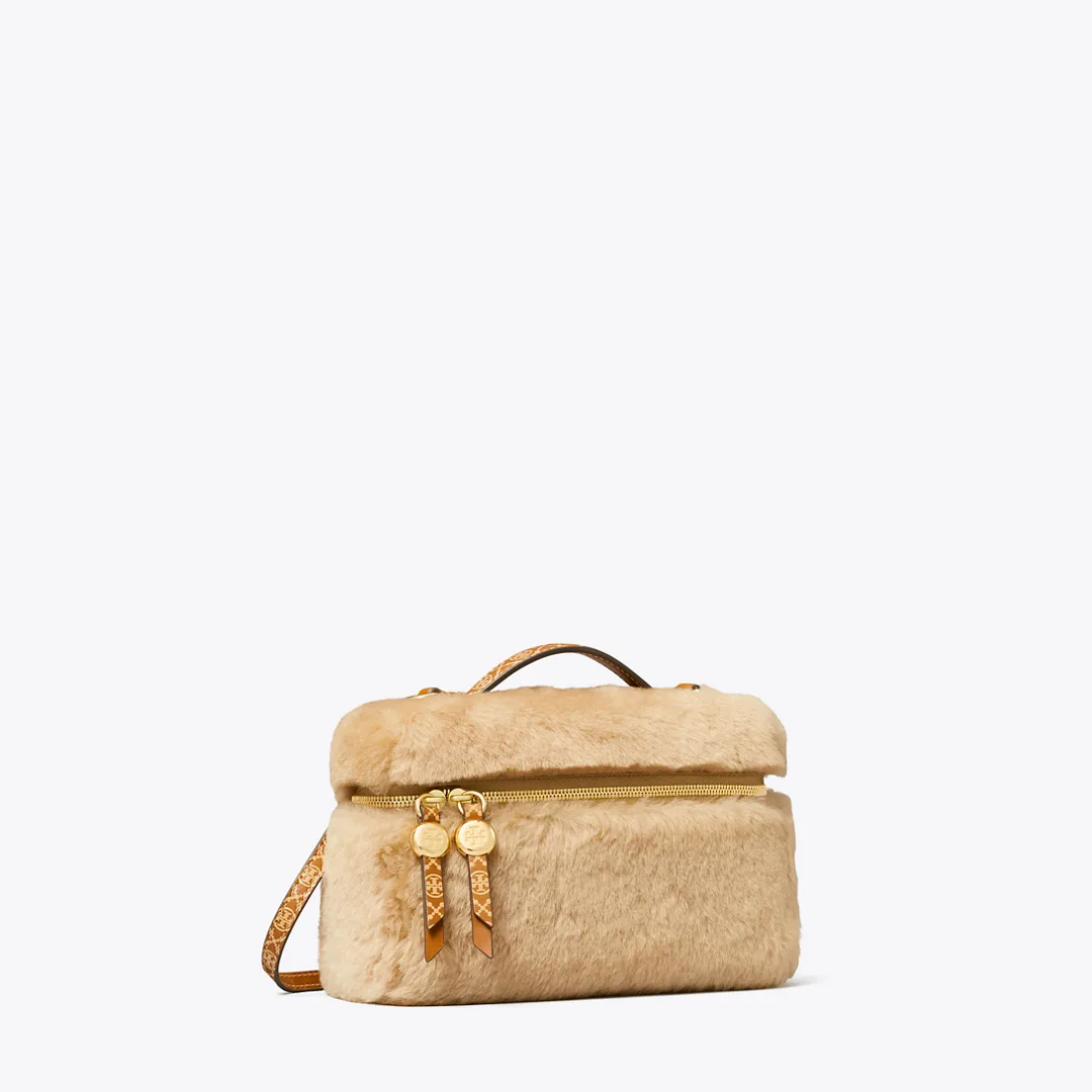 Romy Shearling Slim Top Handle Bag by Tory Burch