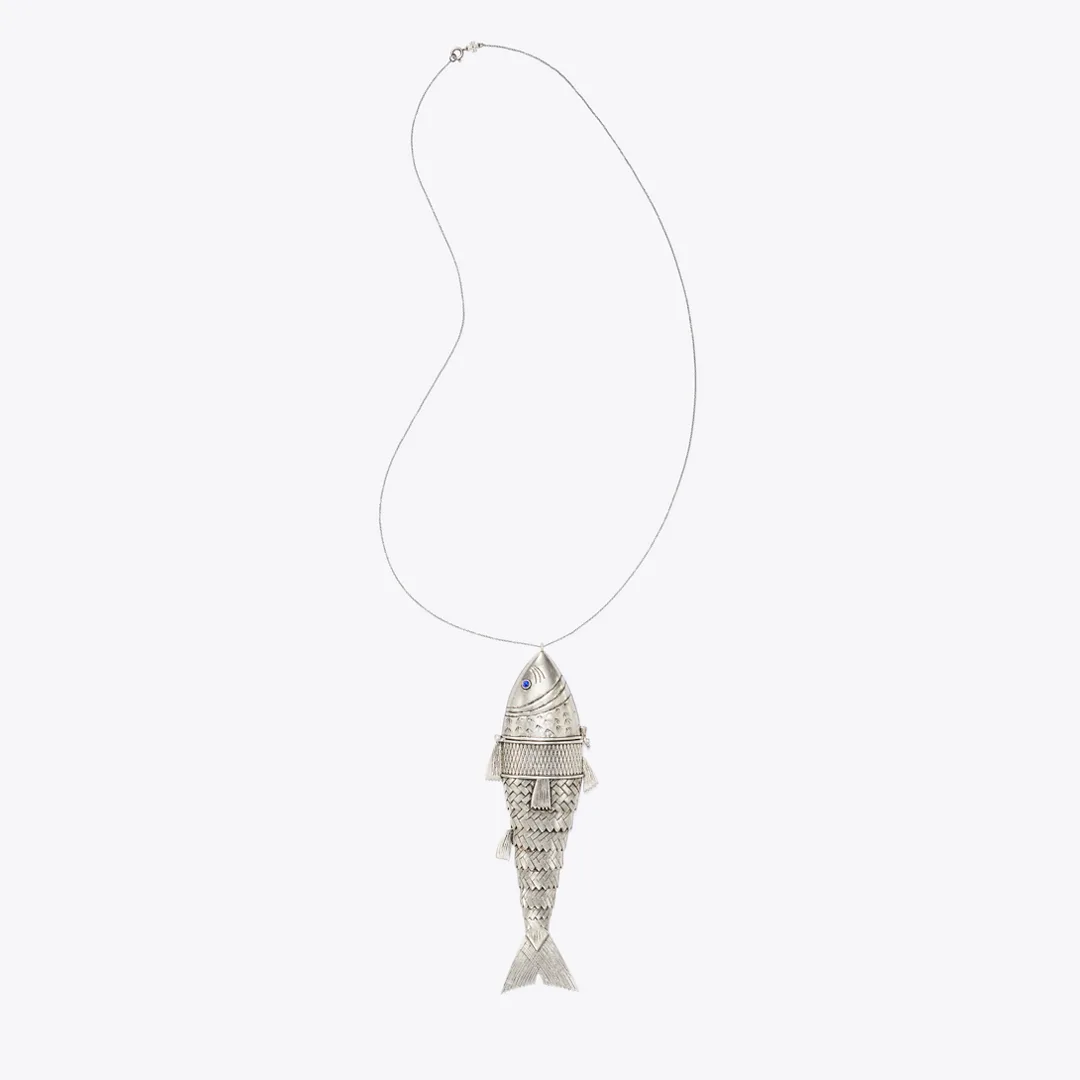 Runway Articulated Fish Pendant by Tory Burch