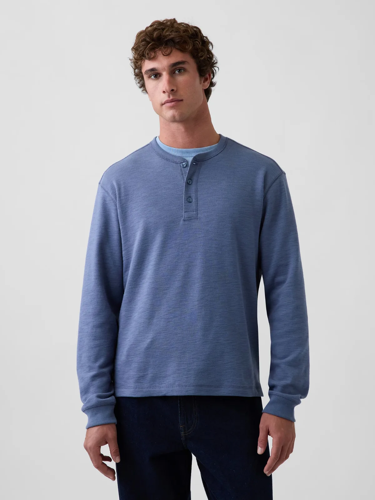 Relaxed Henley T-Shirt by Gap