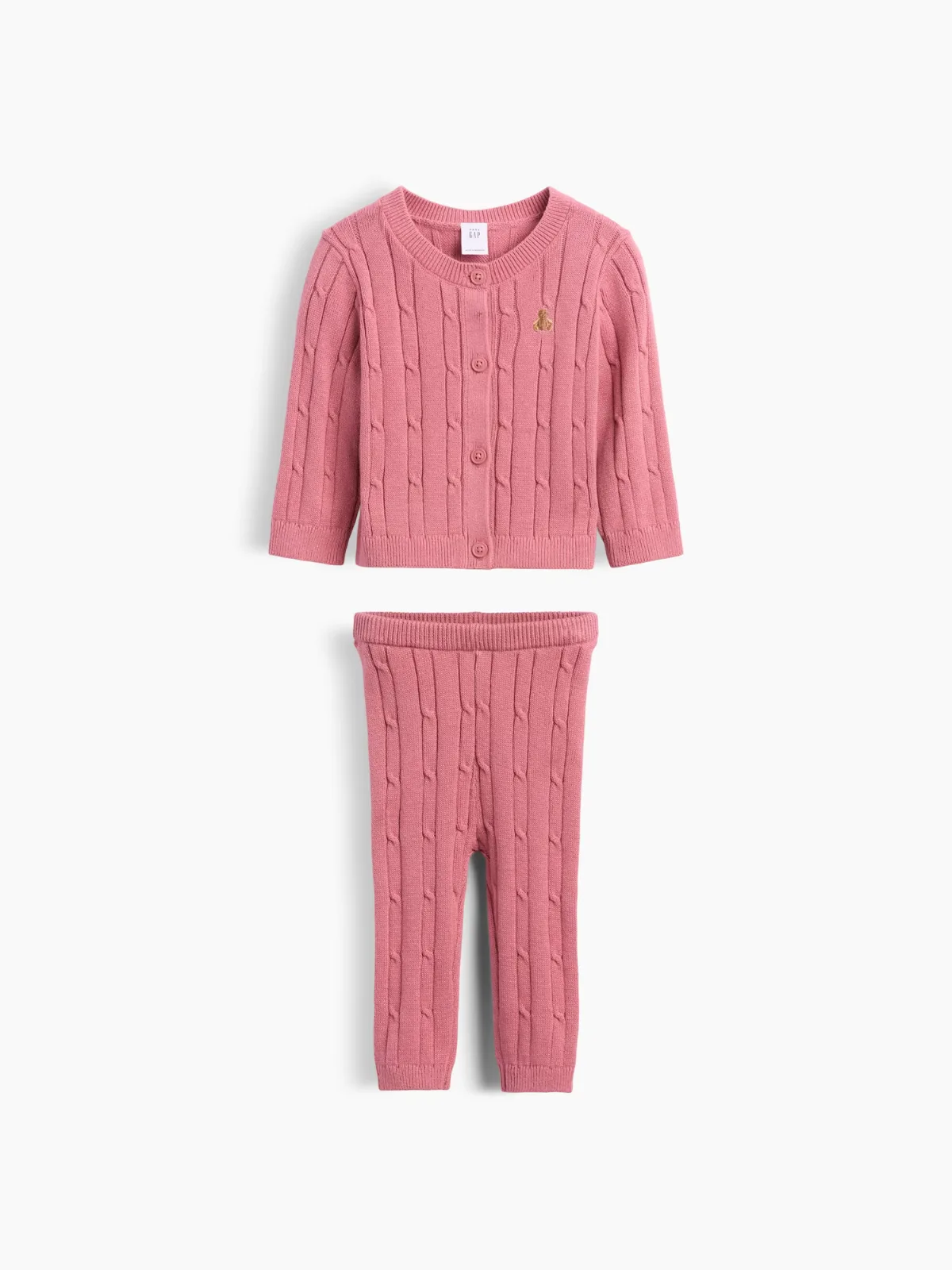 Cable-Knit Cardigan Sweater Outfit Set by Gap