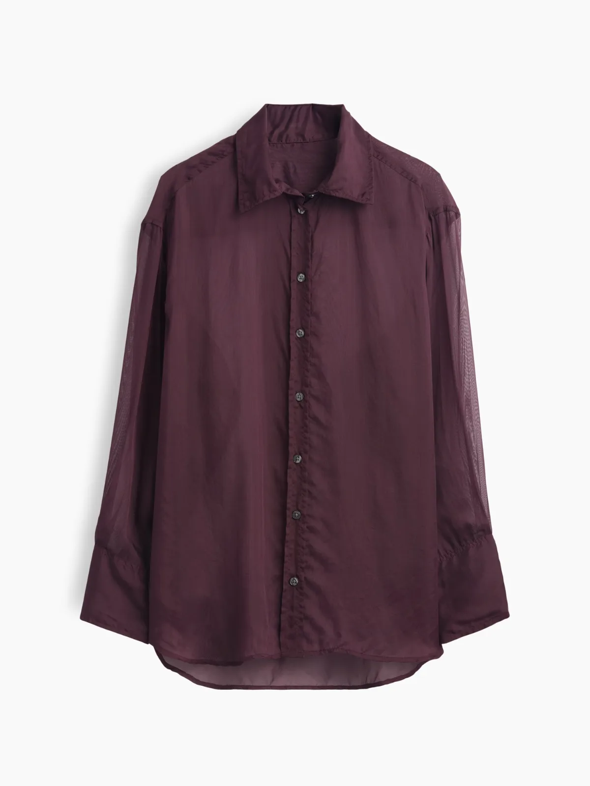 Sheer Organza Big Shirt