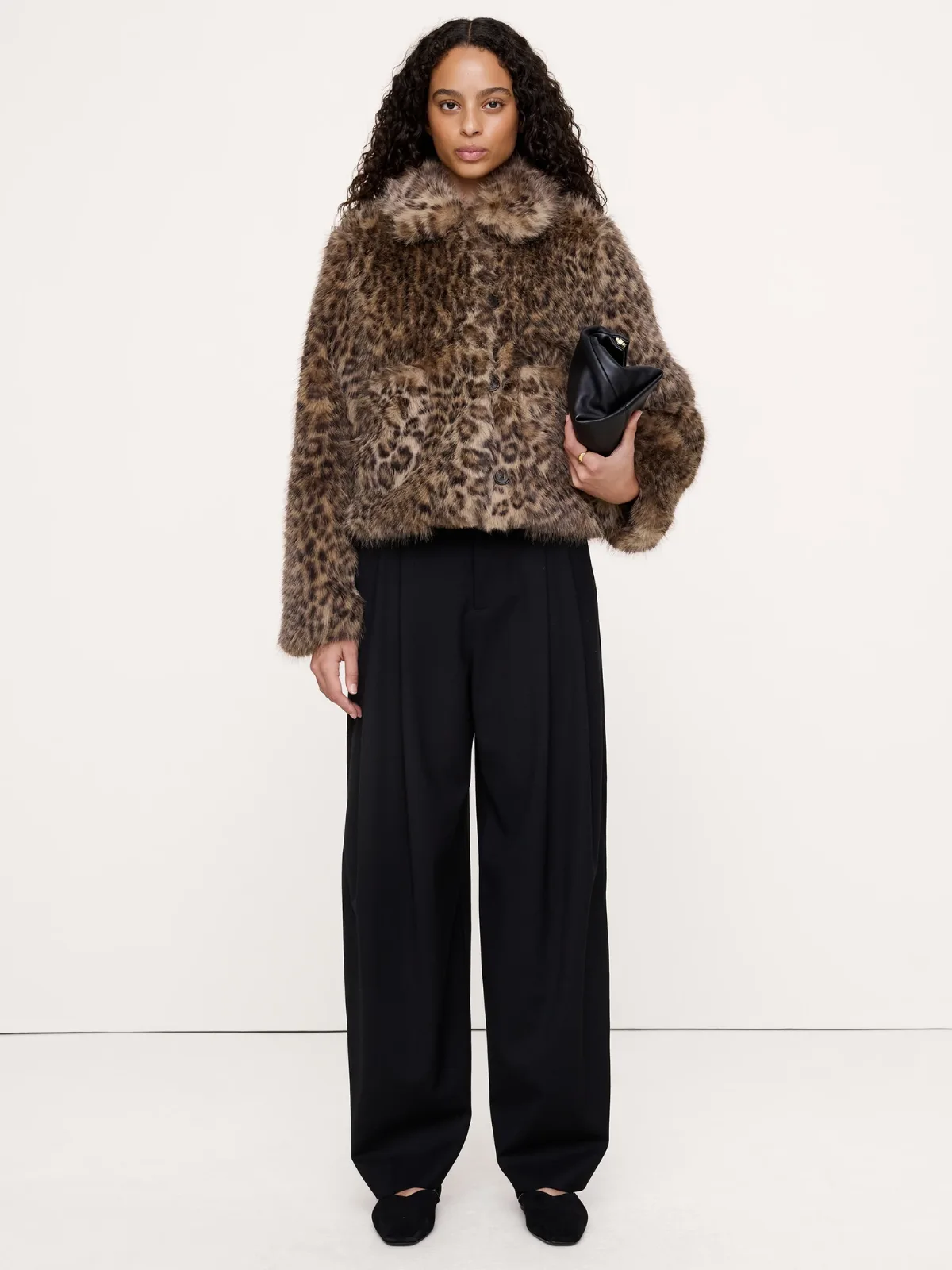 Faux Fur Jacket by Banana Republic