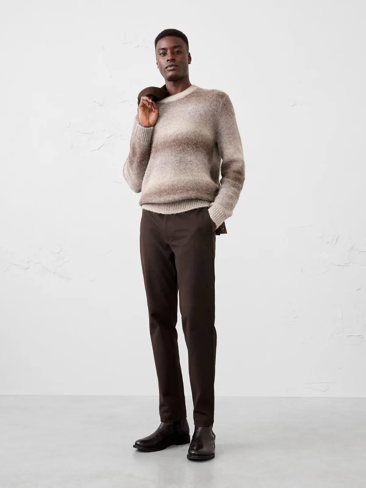 Slim-Fit Soft Brushed Pant