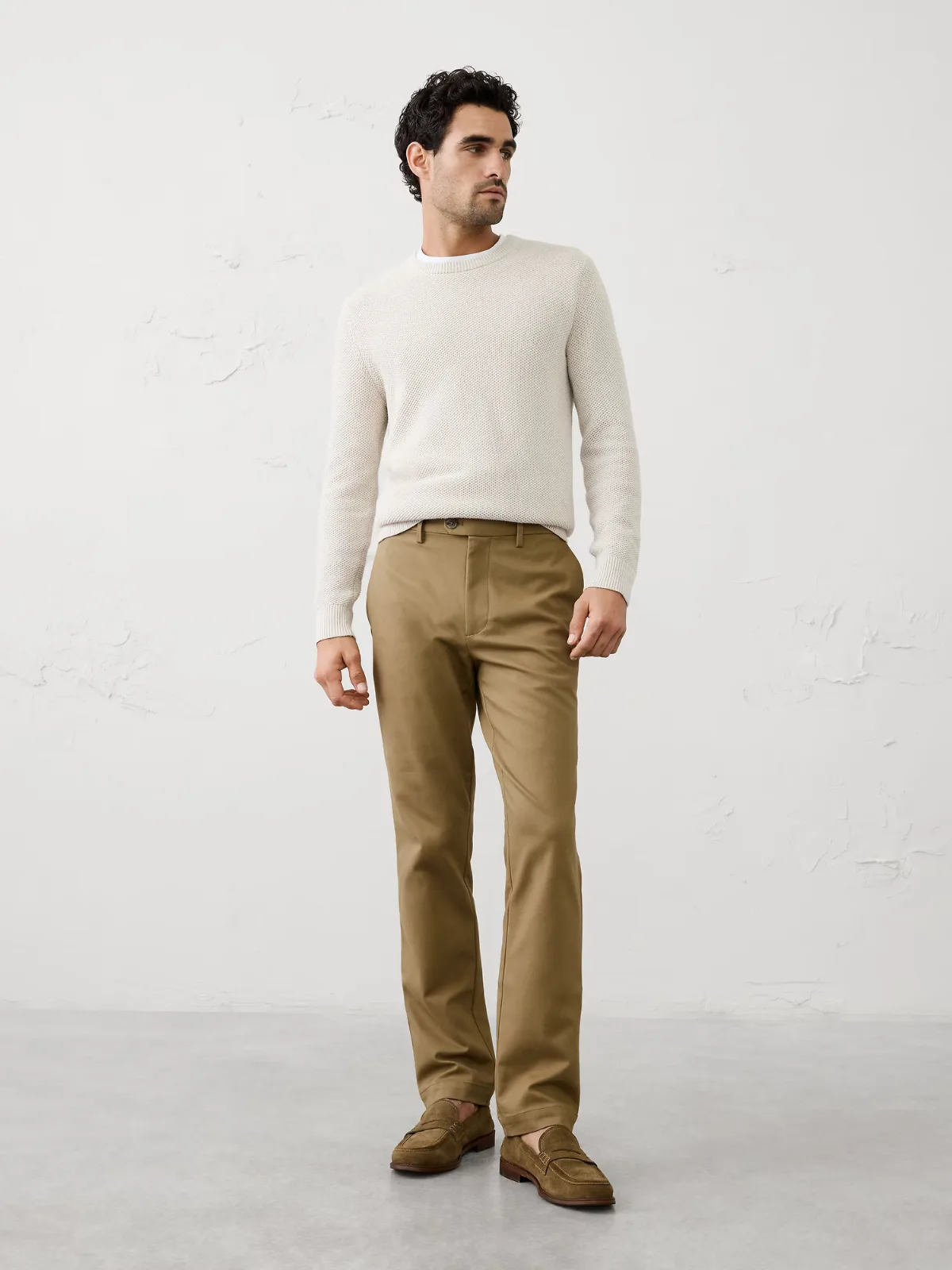 Slim-Fit Soft Brushed Pant
