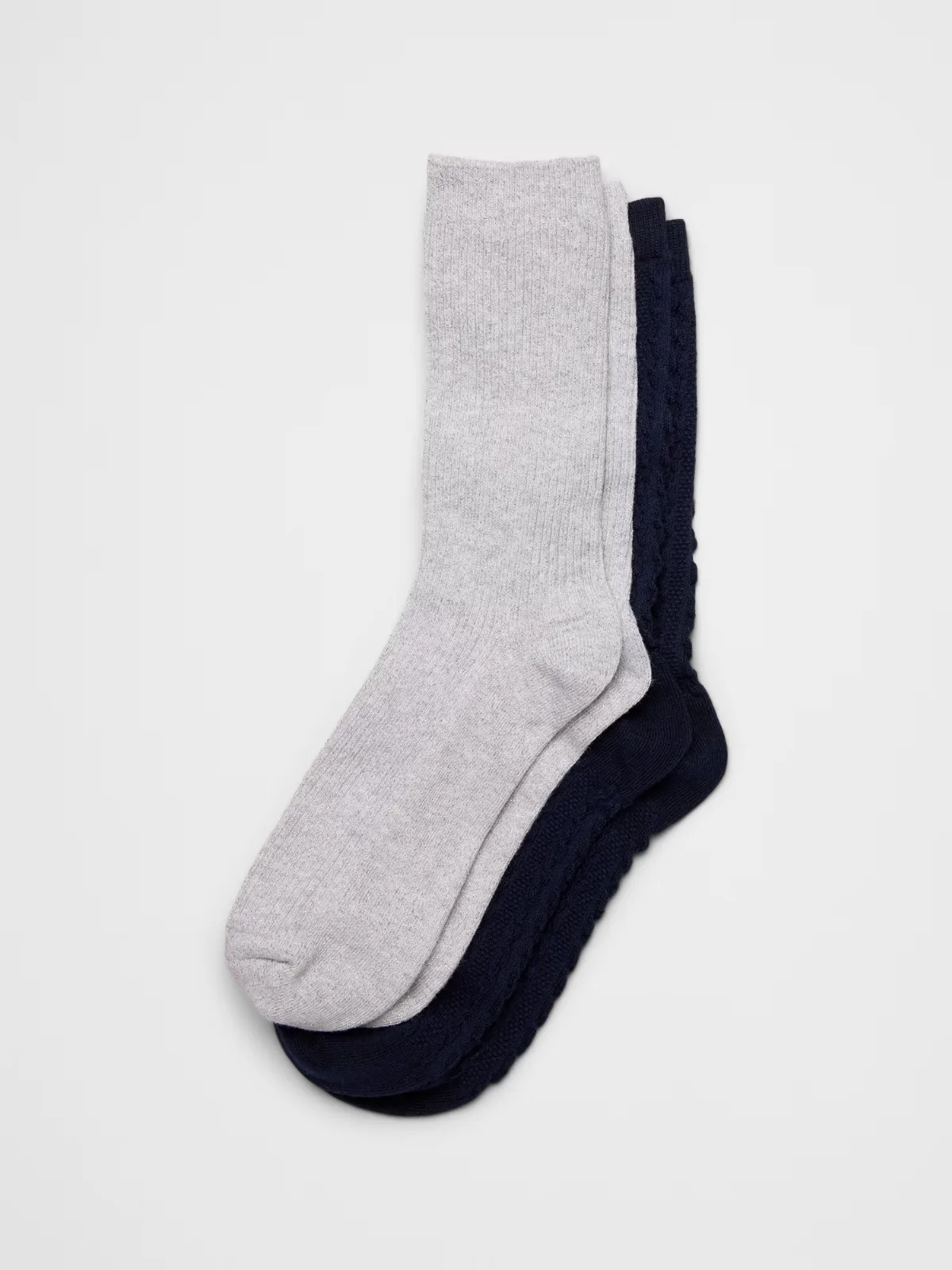 Textured Stripe Socks (2 Pack)