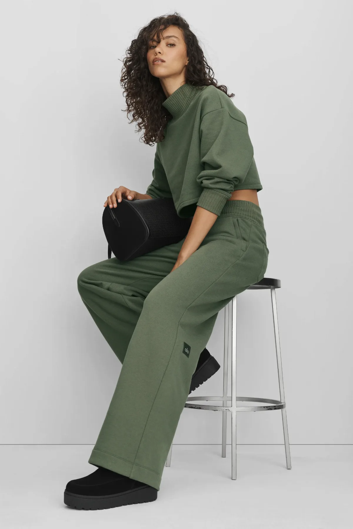 Serenity Wide Leg Sweatpant by Alo